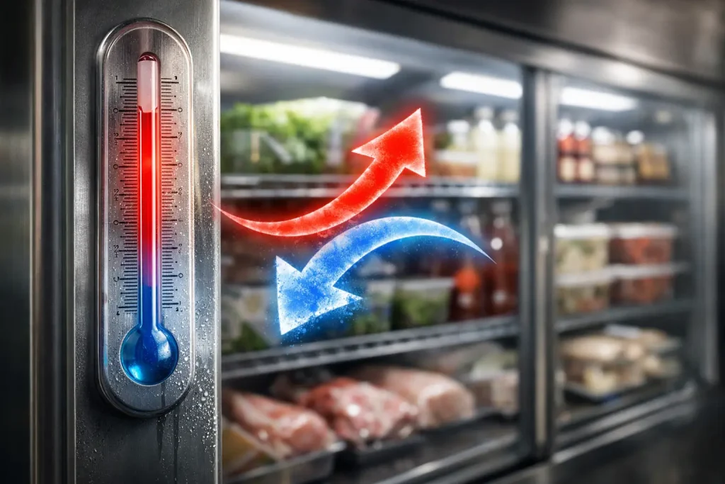 What Causes Commercial Fridge Temperature Swings?