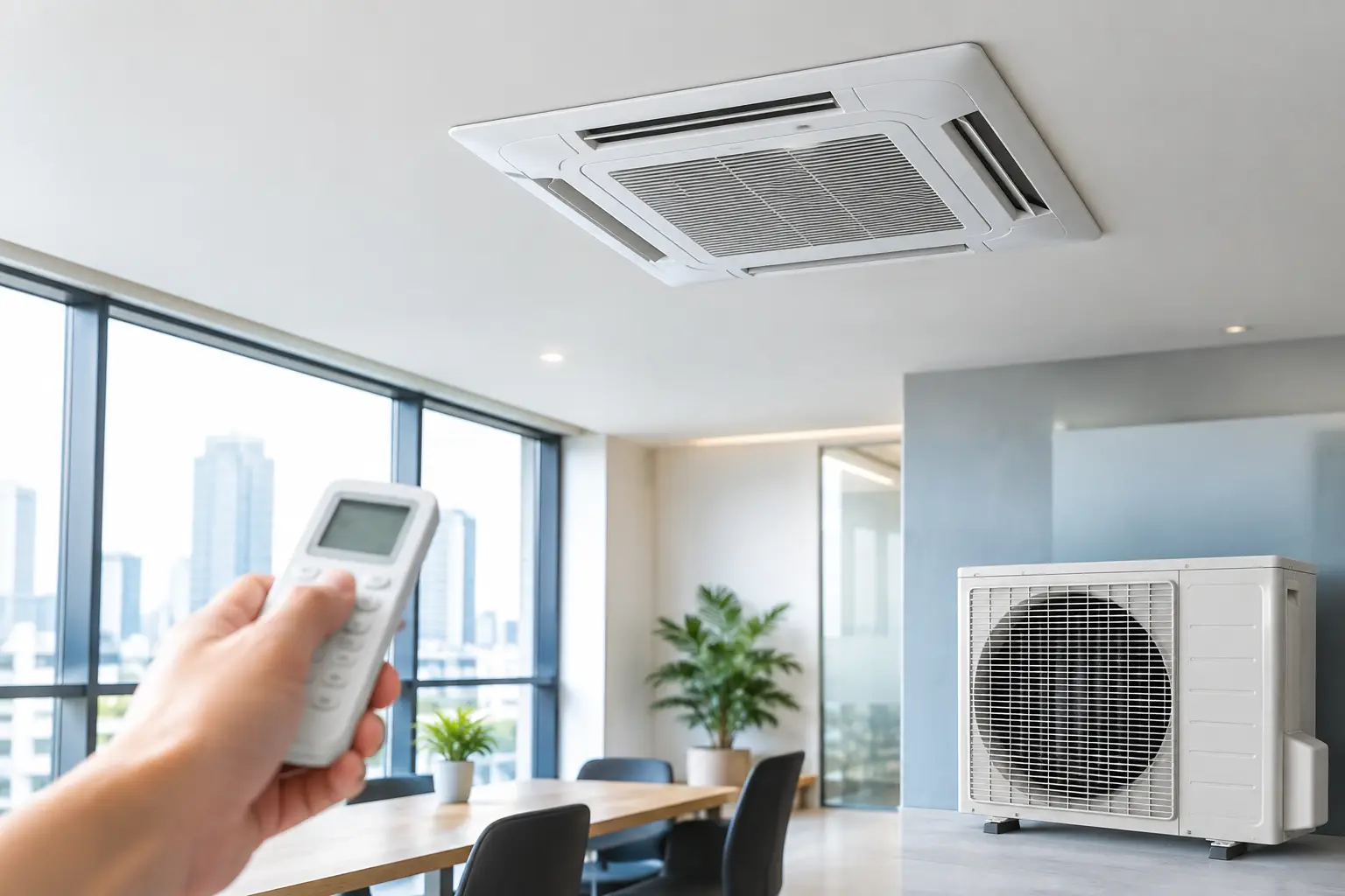 Ceiling cassette air conditioning unit